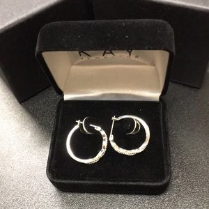 White Diamond Earrings
